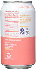 Spindrift Grapefruit can and glass ready to sip, unsweetened