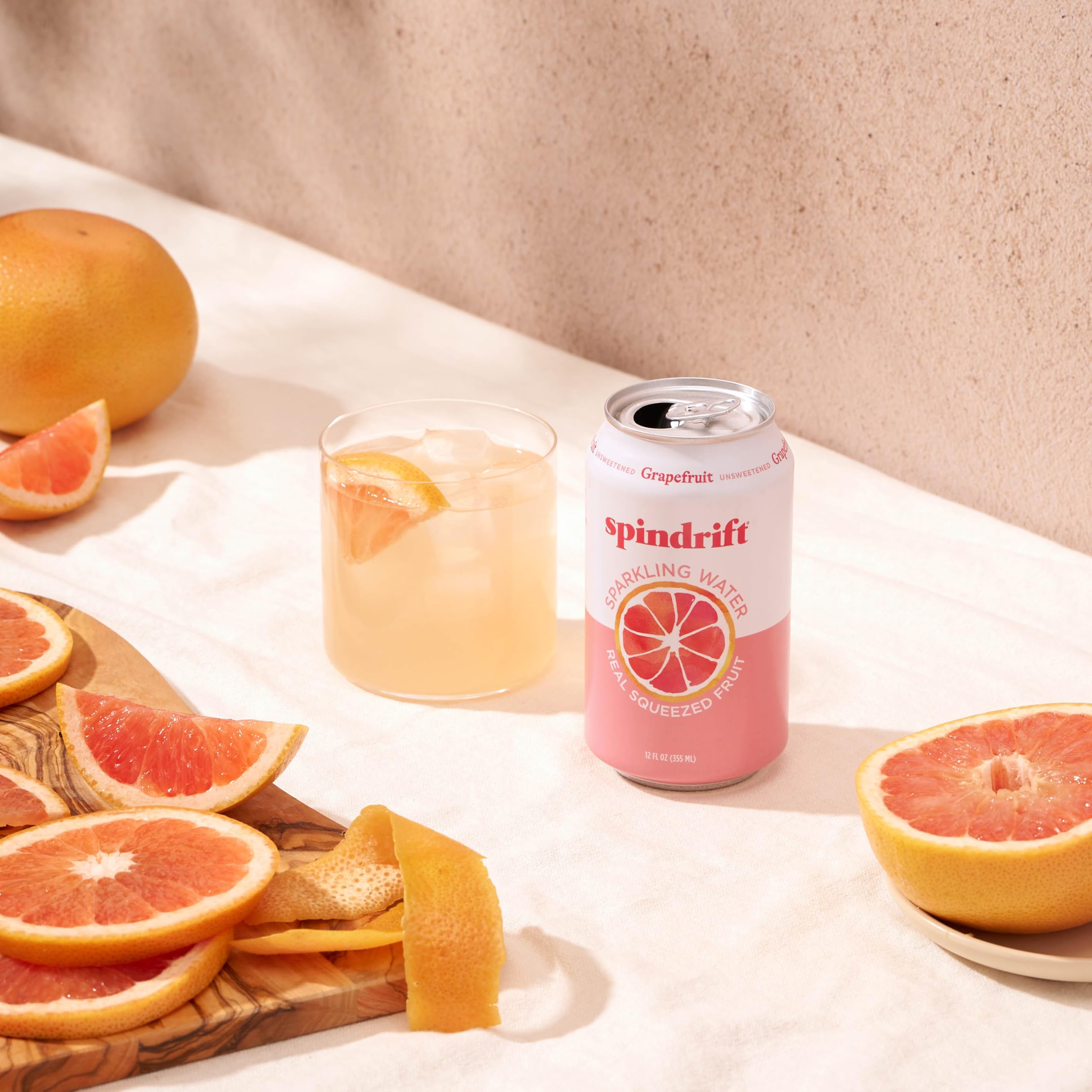 Spindrift Grapefruit as a versatile mixer for cocktails.