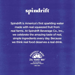 Spindrift lightly carbonated pour into glass.