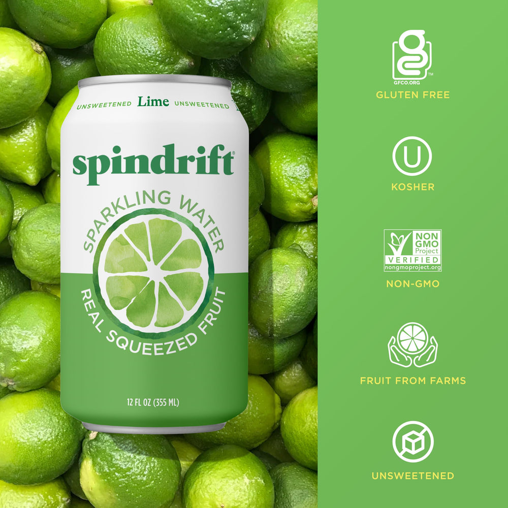 Spindrift Nojito bubbles: lightly carbonated, fuller flavor.
