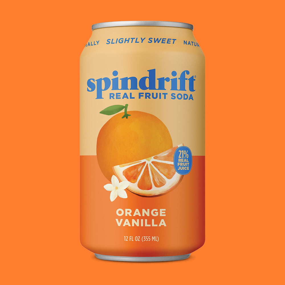 Spindrift Orange Cream Float vanilla swirl and refreshing fizz