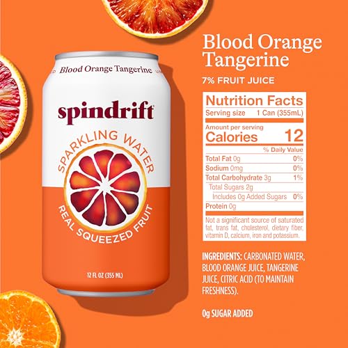 Spindrift real blood orange slices close-up highlighting real fruit.