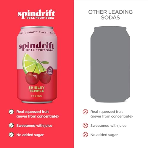 Shirley Temple lightly carbonated bottle for smooth refreshing taste