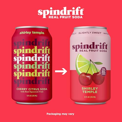 Shirley Temple can showing zero added sugars for healthier sipping