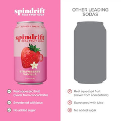 Spindrift Strawberry Shortcake glass-hero: savor a lightly carbonated, full-flavored moment.
