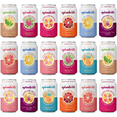 Spindrift ultimate variety pack of 18 cans displayed for everyday refreshment.