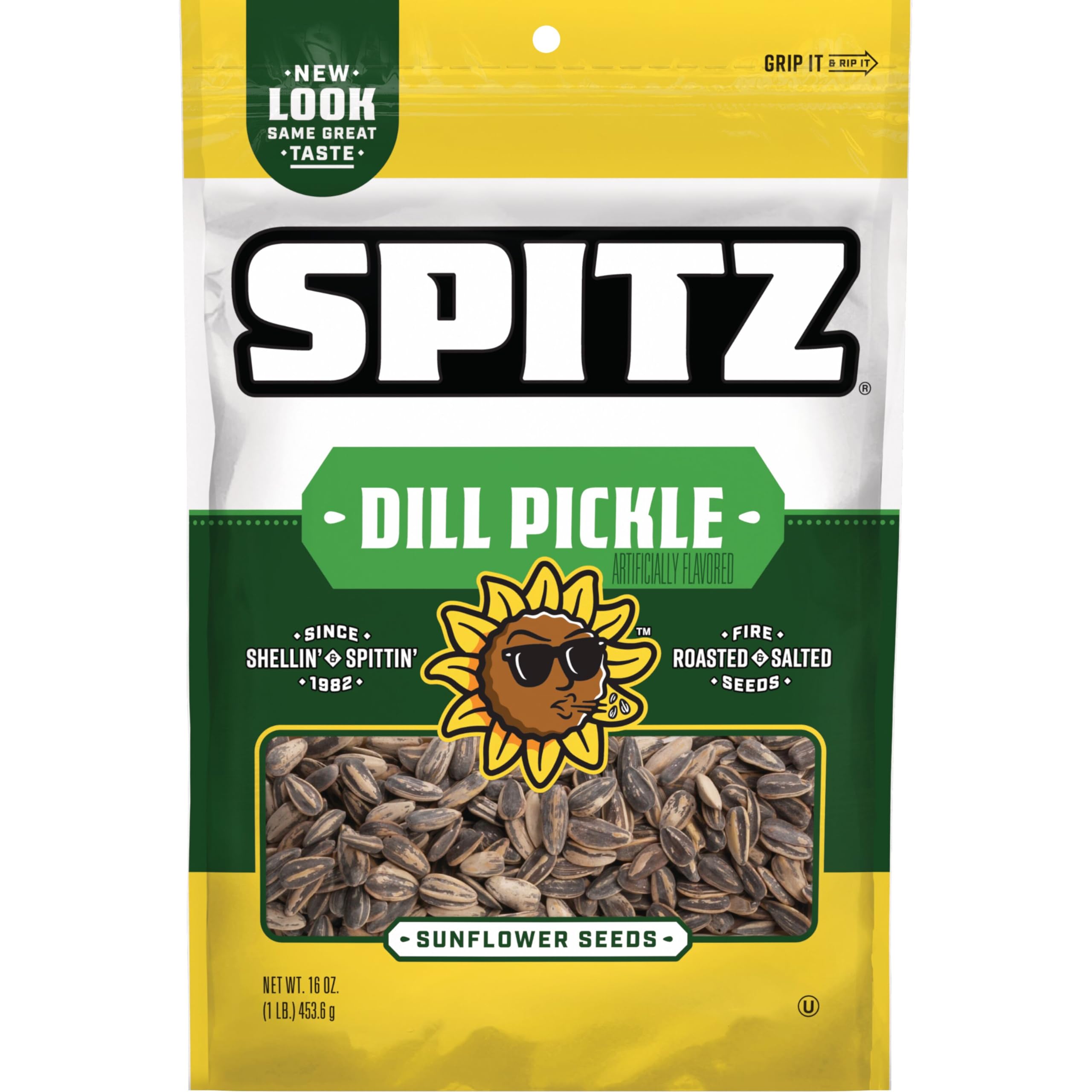 Spitz Dill Pickle Sunflower Seeds pack ideal for on-the-go snacking.