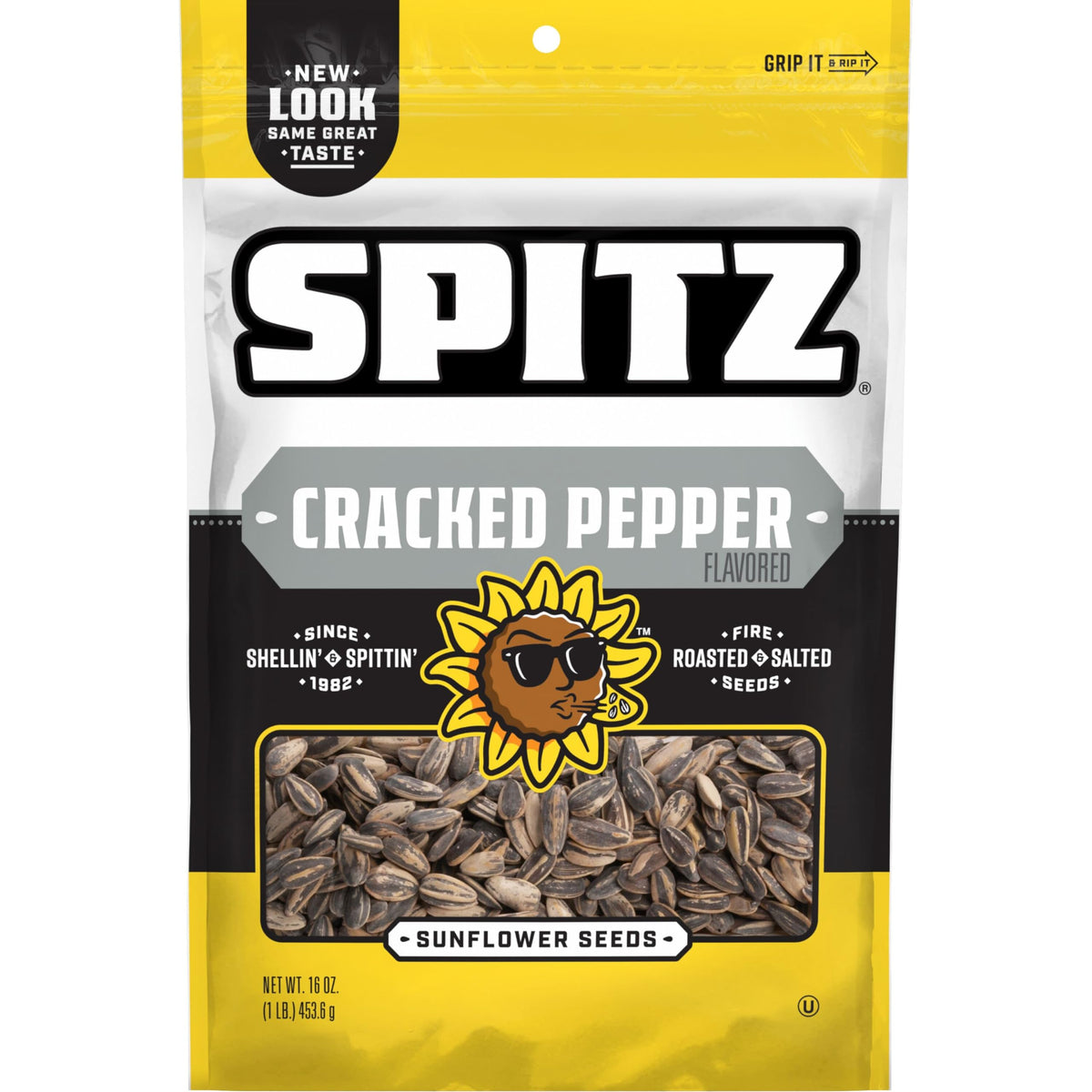 Spitz Sunflower Seeds Pack with Cracked Pepper delivers savory on-the-go snacking.