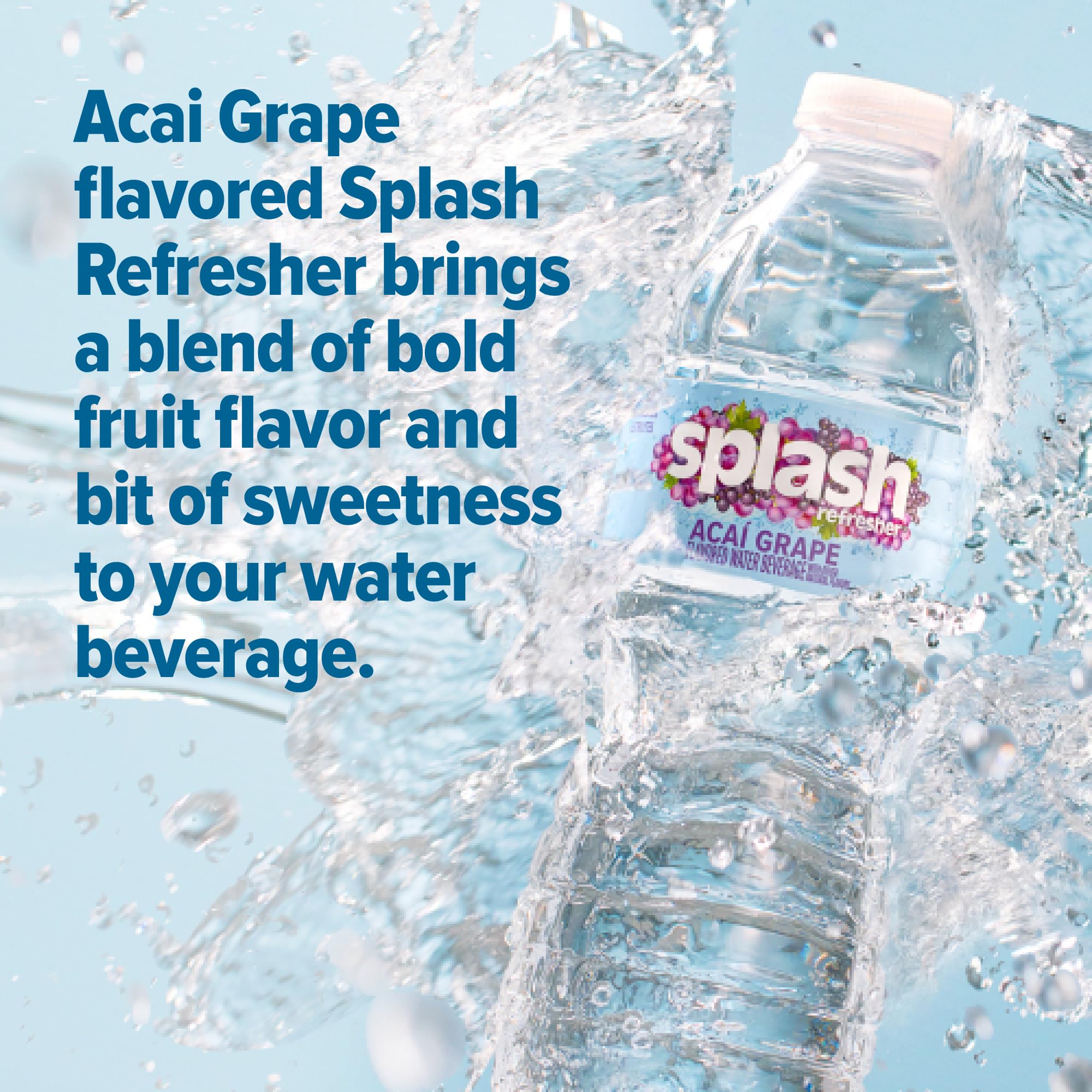 SPLASH REFRESHER Acai Grape 6 pack packaging for sharing