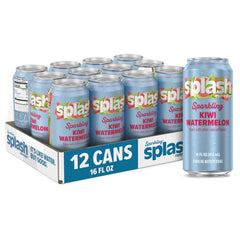 SPLASH REFRESHER Kiwi Watermelon 16oz can for on-the-go hydration.