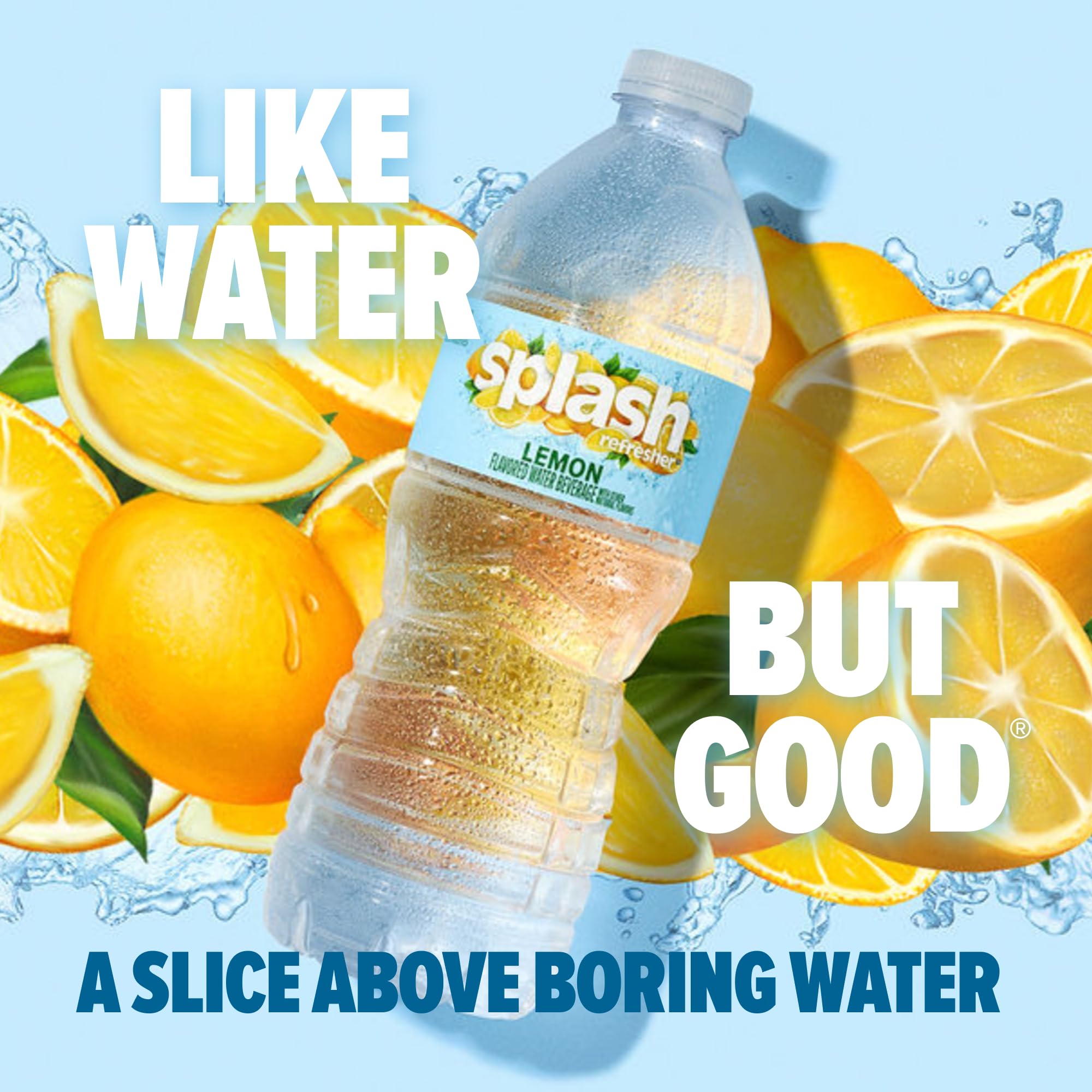 Splash Refresher Lemon bottle on the go for convenient hydration