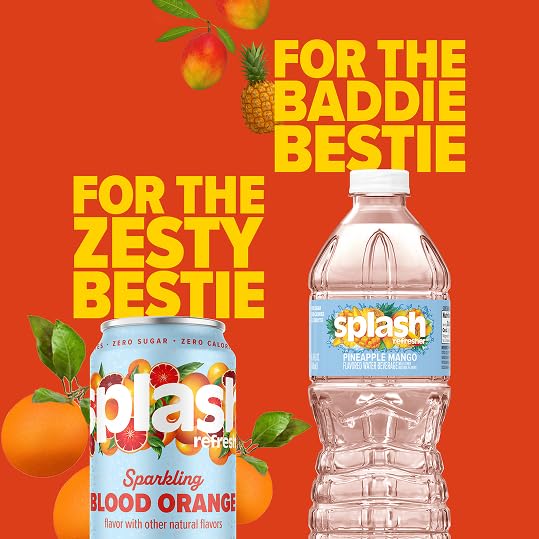 Splash Refresher Pineapple Mango glass serve highlights convenient, drinkable hydration.