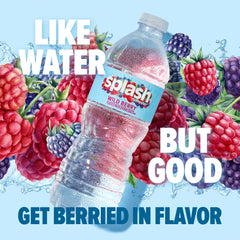SPLASH REFRESHER Wild Berry six-pack displayed for easy everyday hydration.