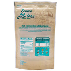 SPLENDA Allulose measuring spoon shows precise portioning for calorie control.