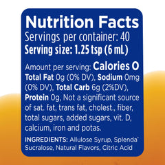 Splenda Allulose Syrup used as honey substitute on toast or fruit