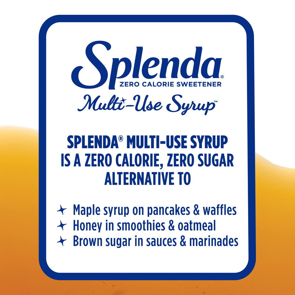 Splenda Allulose Syrup used as maple substitute on pancakes and waffles
