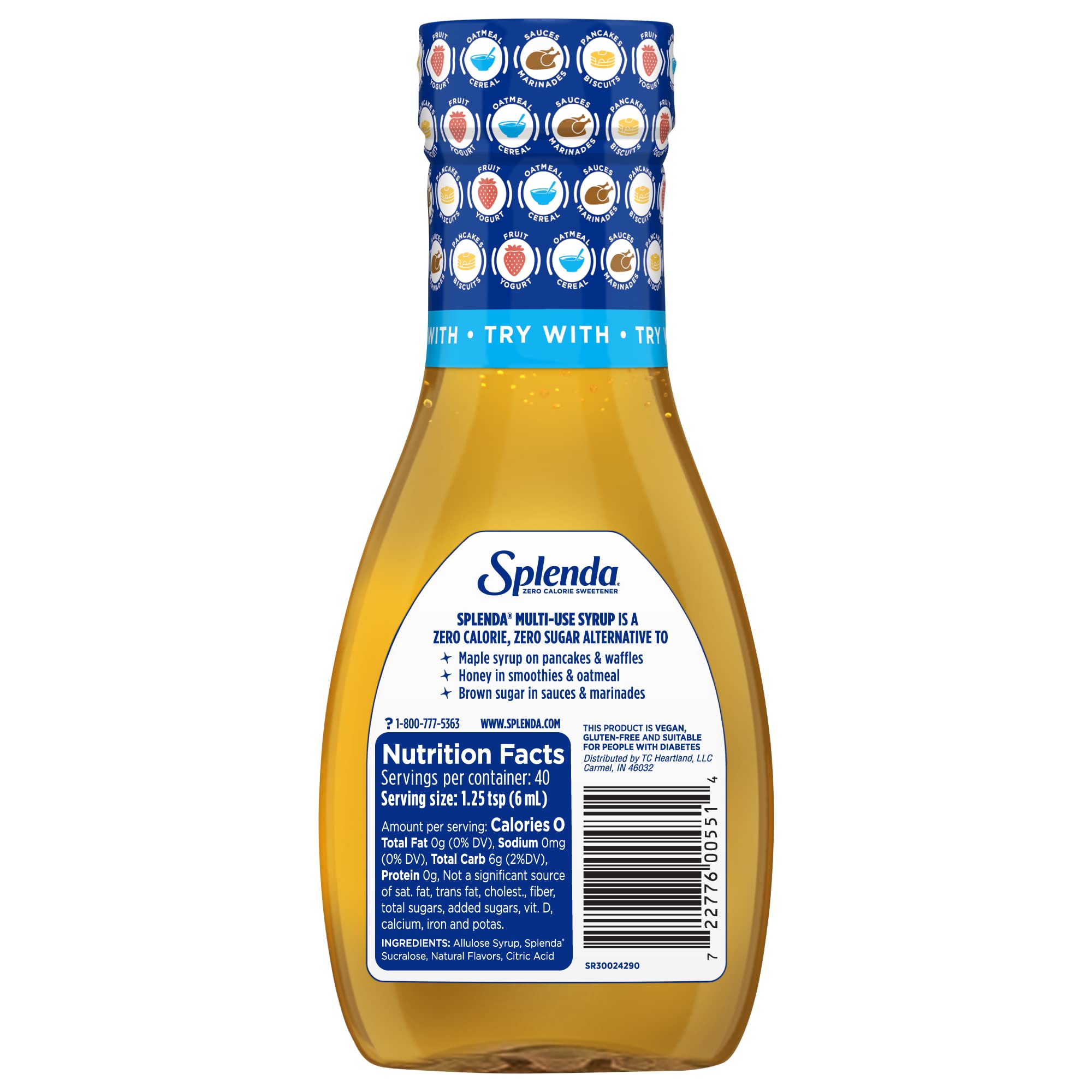 Splenda Allulose Syrup glaze on ribs for a kiss of sweetness