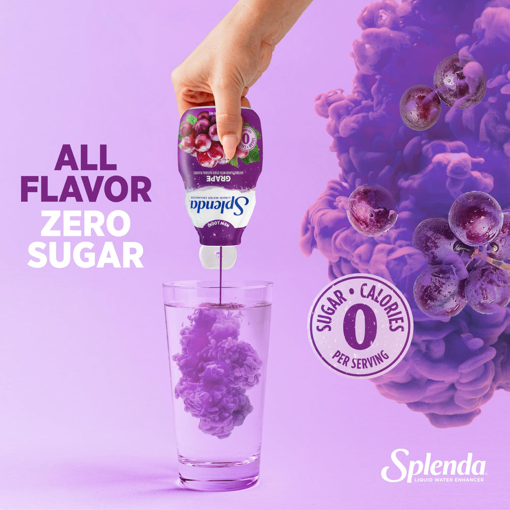 SPLENDA bottle flip-top cap enables easy one-handed use.