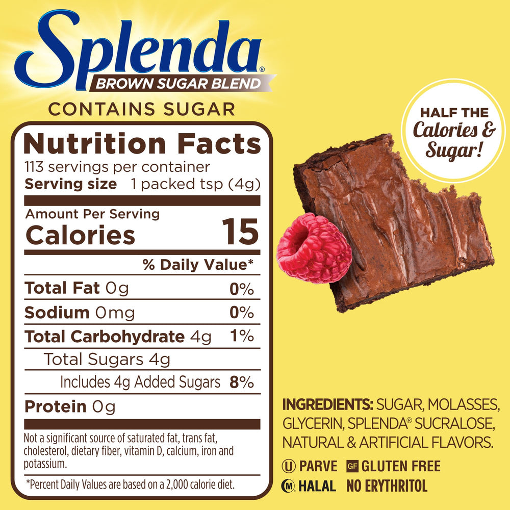 SPLENDA brown sugar blend measuring cup substitution option