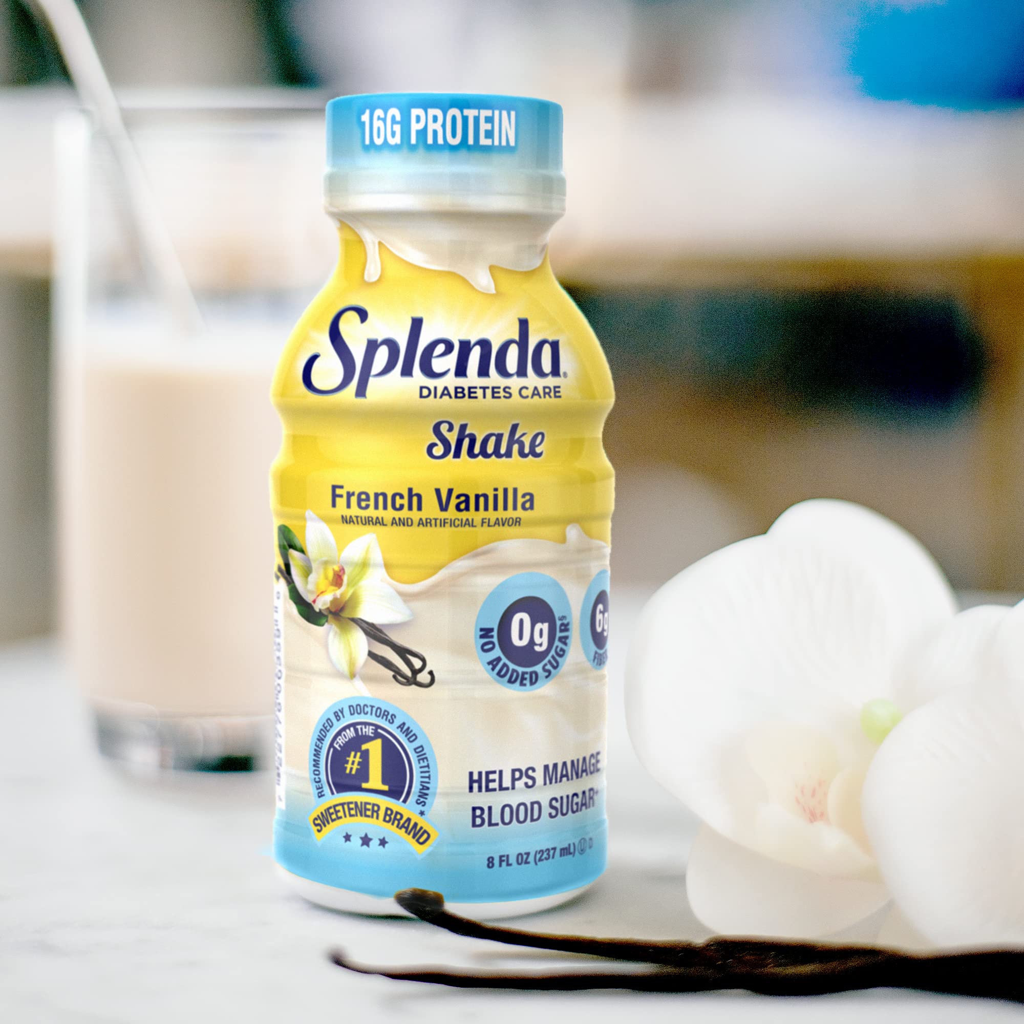 SPLENDA Diabetes Care Shakes 24-pack front box for convenient bulk storage
