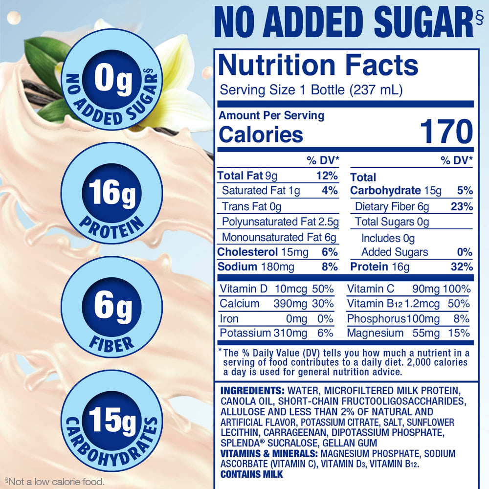 SPLENDA Diabetes Care Shakes creamy texture shown in a glass for a smooth sip