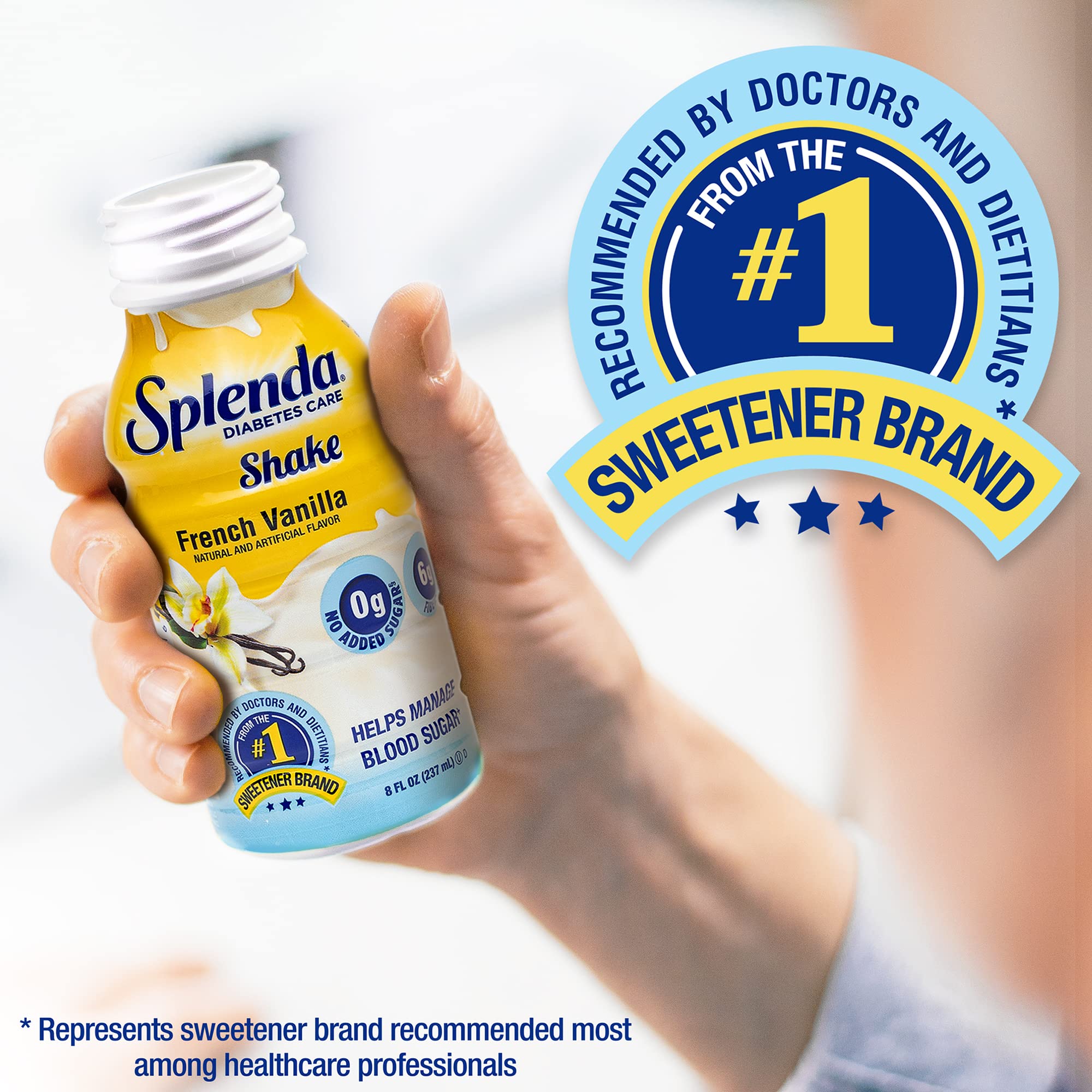 SPLENDA Diabetes Care Shakes ready-to-drink 8oz cup for on-the-go nutrition