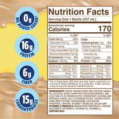 Pouring Café Latte shake reveals creamy texture for convenient meals