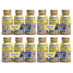 SPLENDA Diabetes Nutrition Shakes Cafe Latte bottle pour for a smooth, convenient meal