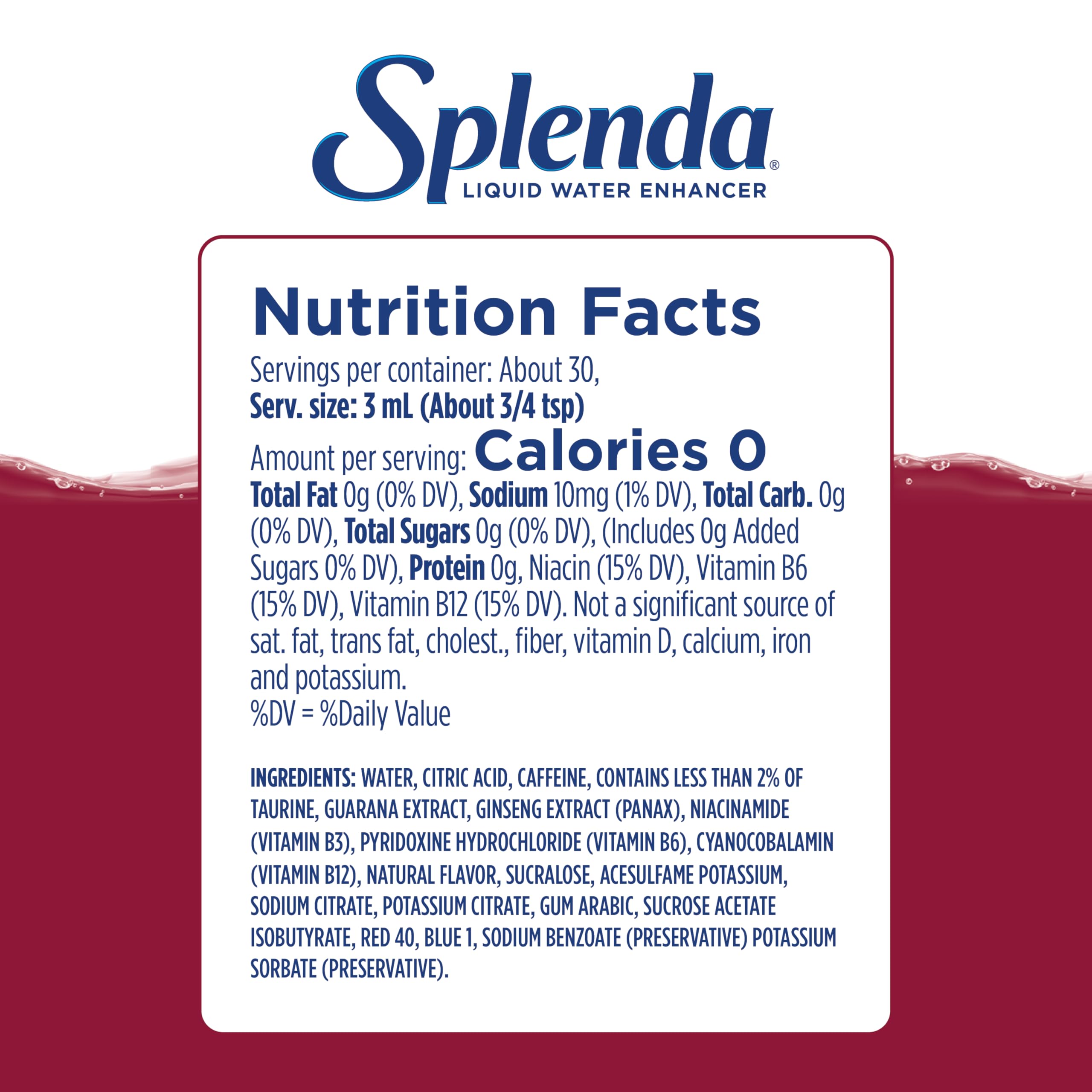 SPLENDA Energy on-the-go bottle shown for portable caffeine boost.