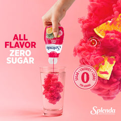 Close-up of SPLENDA Fruit Punch label highlighting natural flavors