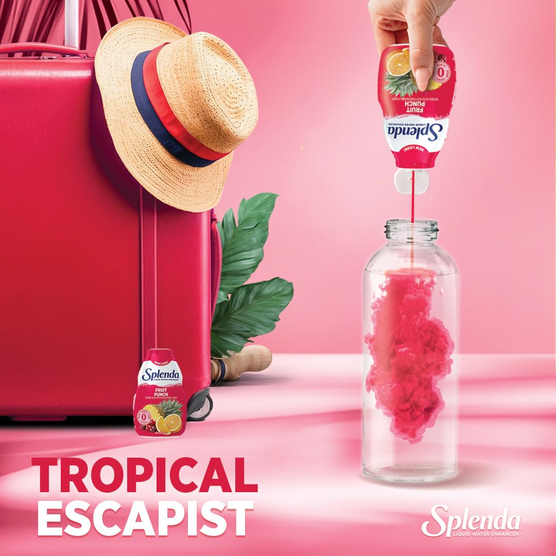 Portable SPLENDA Fruit Punch travel bottle ideal for workouts