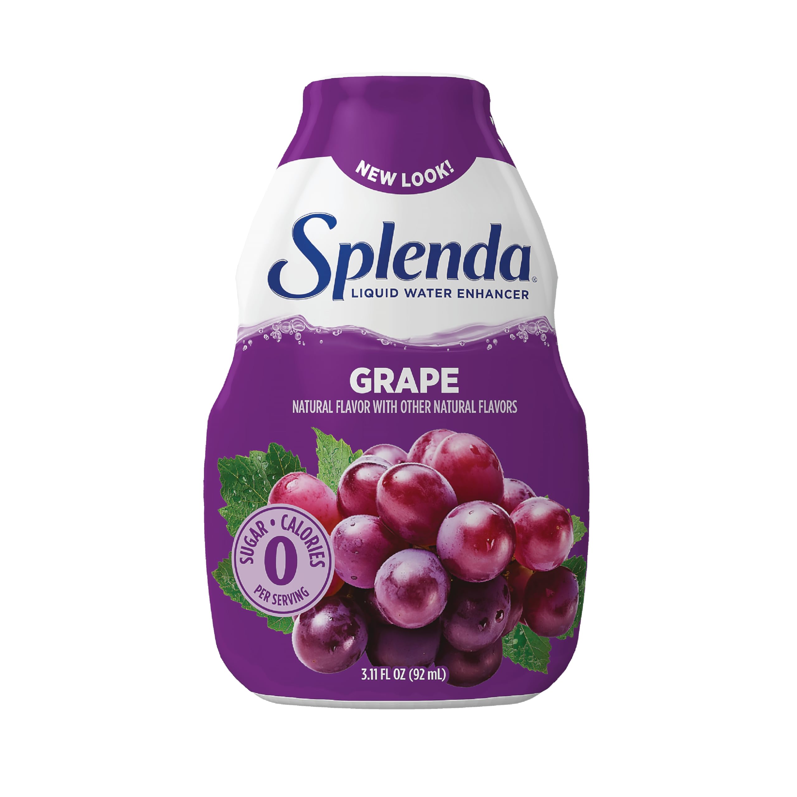 Splenda Grape Liquid Water Enhancer leak-proof cap ensures neat travel.