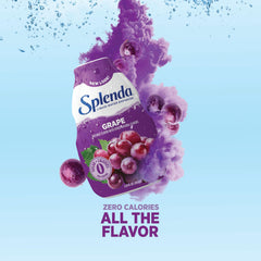 Splenda Grape Liquid Water Enhancer on-the-go use with portable bottle.