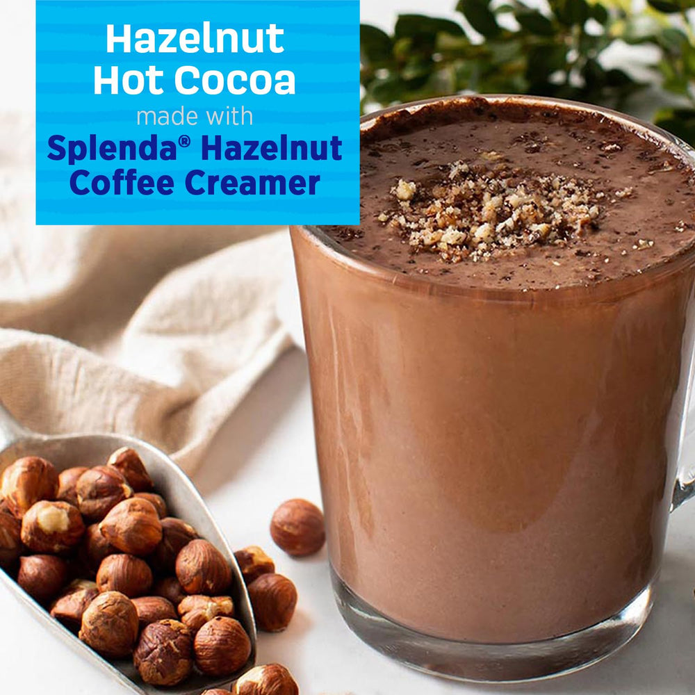 Six-pack SPLENDA Hazelnut Creamers ready for stock