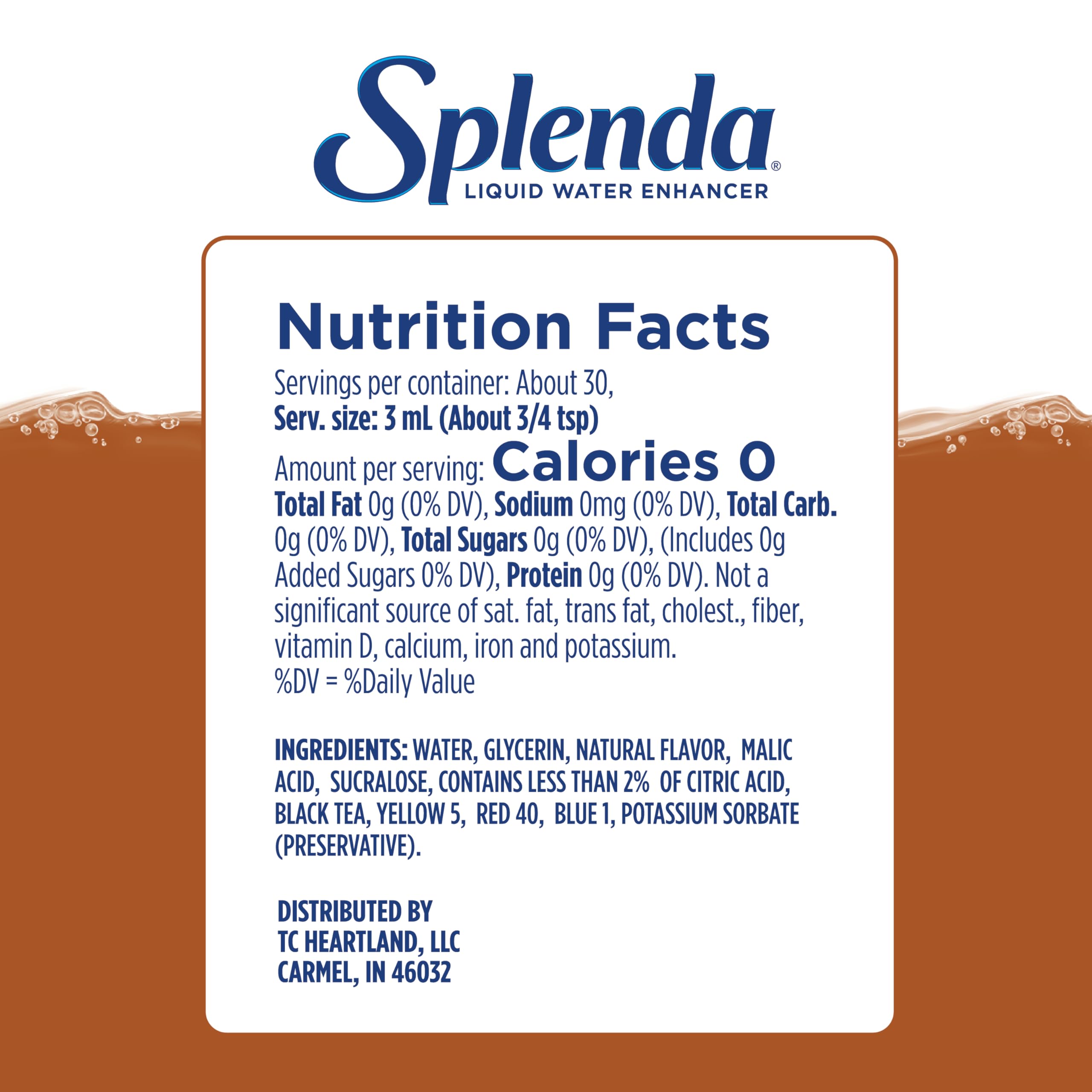 SPLENDA leak-proof squeeze cap bottle for portable hydration