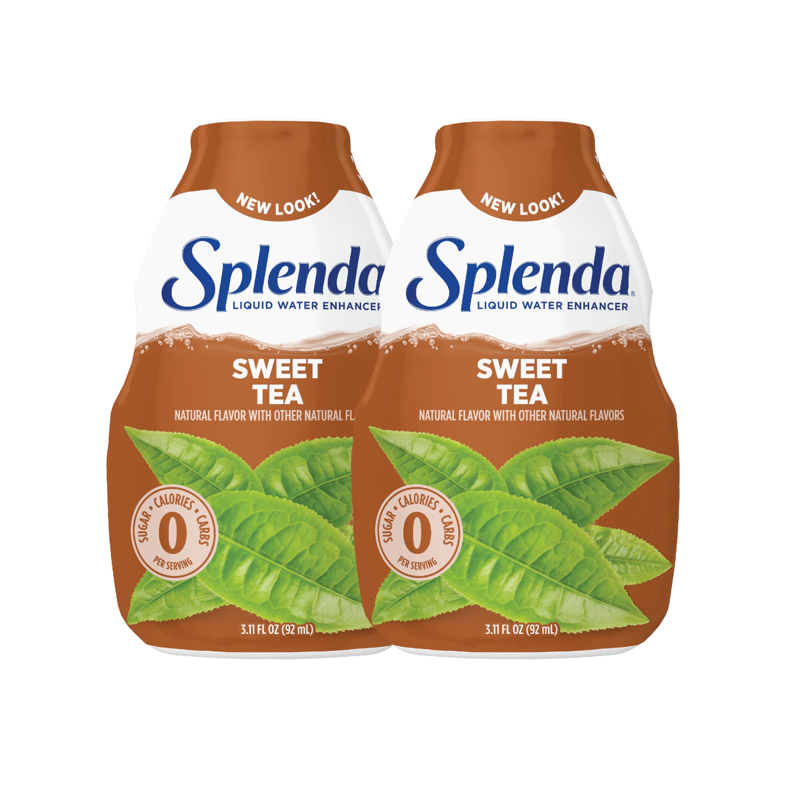 SPLENDA liquid water enhancer bottle pouring for flavored water on the go