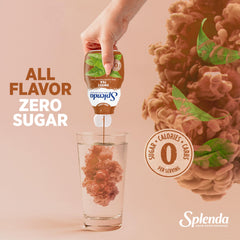 SPLENDA shows 30 servings per bottle for flavor on demand