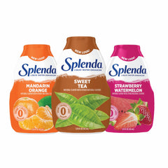 SPLENDA liquid water enhancer Mandarin Orange bottle adds flavor without sugar