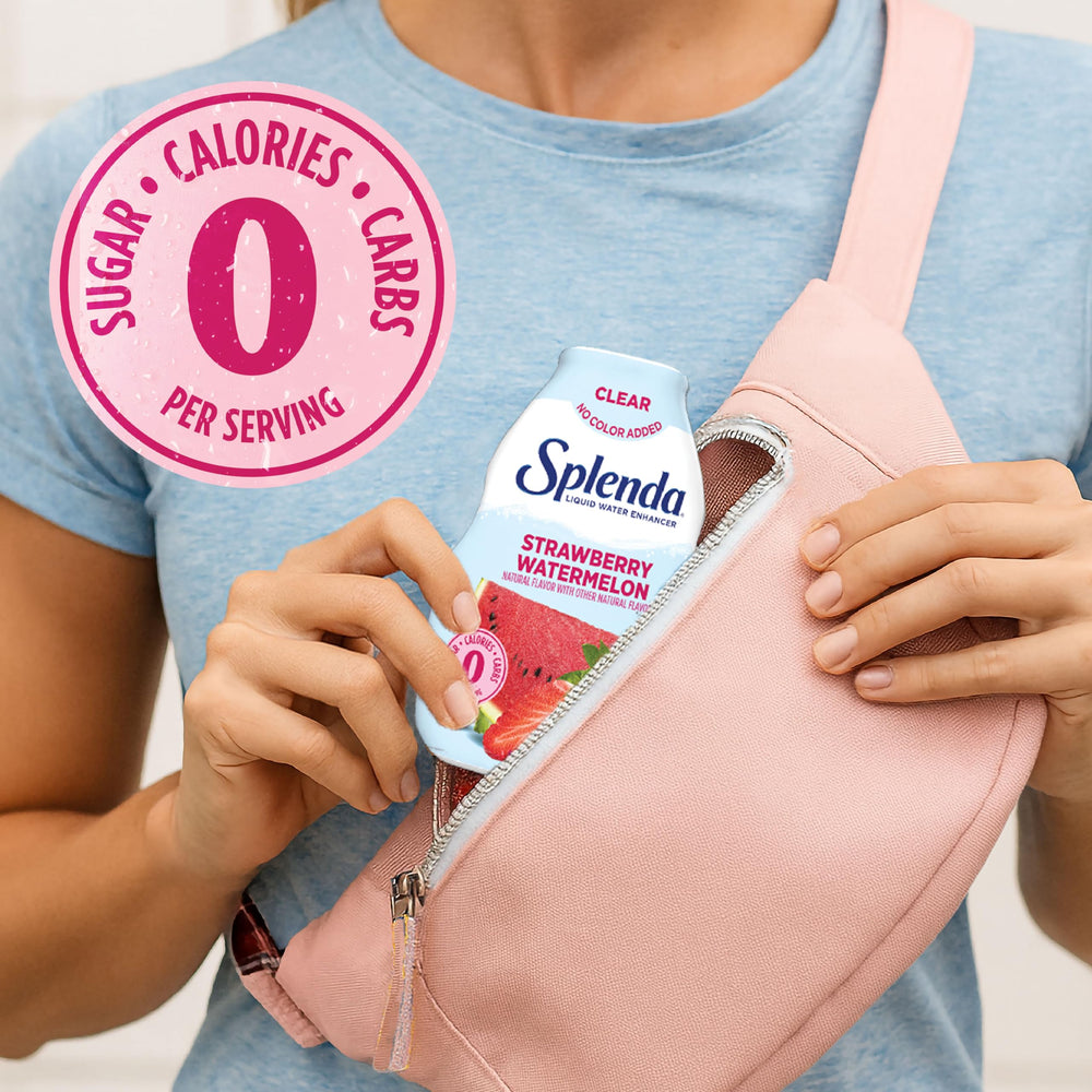 SPLENDA bottle shows no added color in the clear liquid