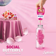 SPLENDA Liquid Water Enhancer portable travel bottle ready for workouts or travel.