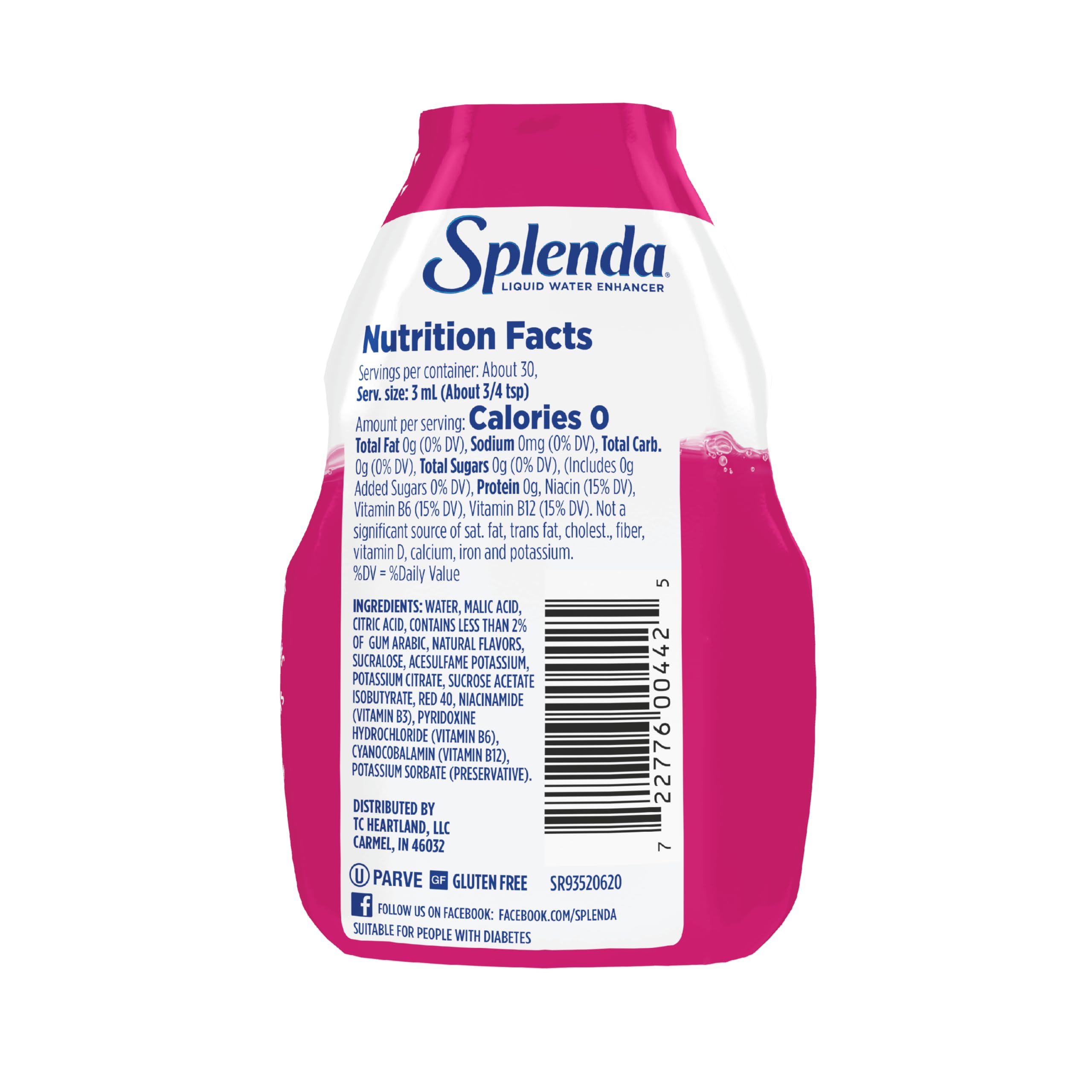 SPLENDA Strawberry Watermelon flavor visual for refreshing sip.