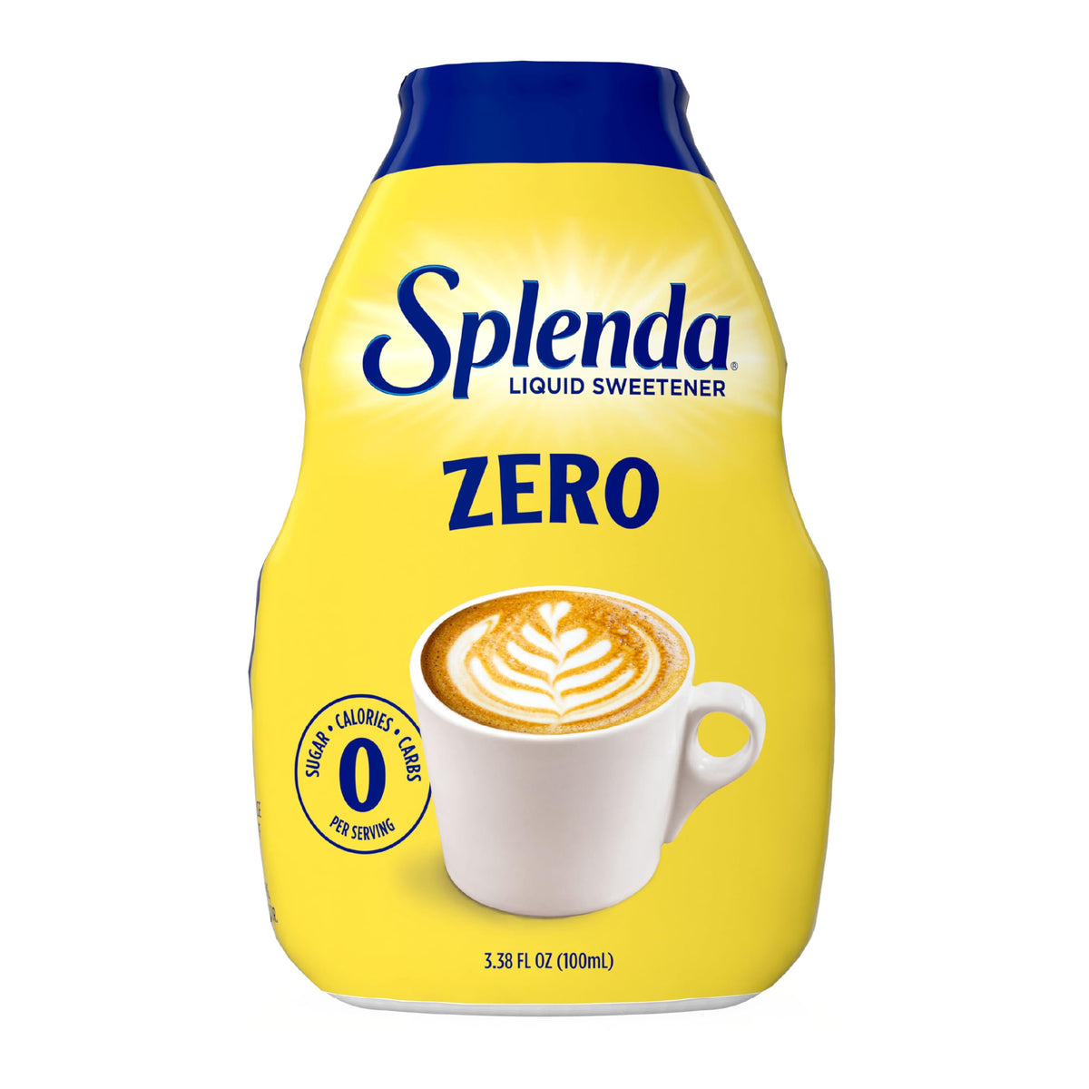 SPLENDA Liquid Zero Calorie Drops bottle ready for quick beverage sweetness