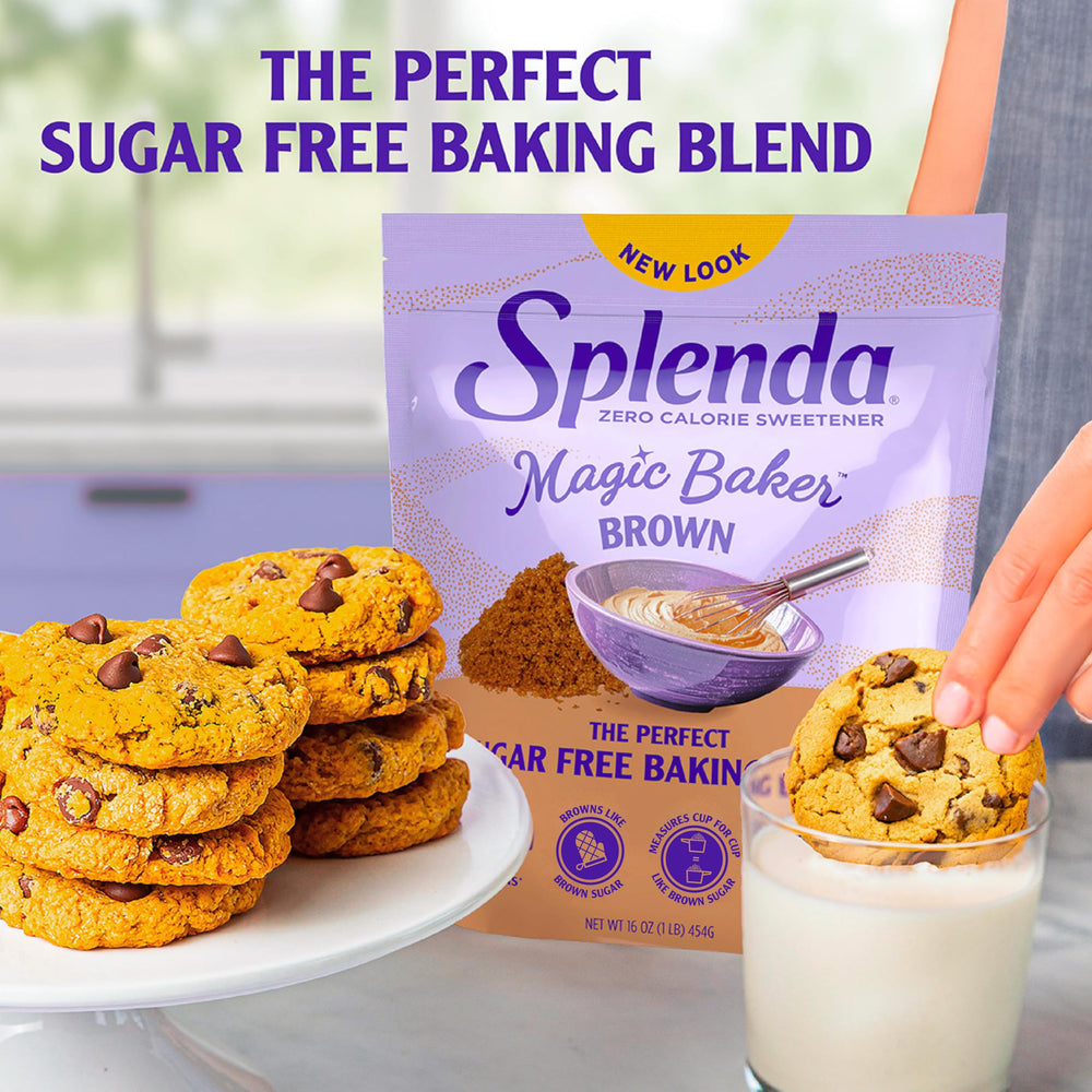 SPLENDA Magic Baker Brown cookies cooling with brown sugar flavor