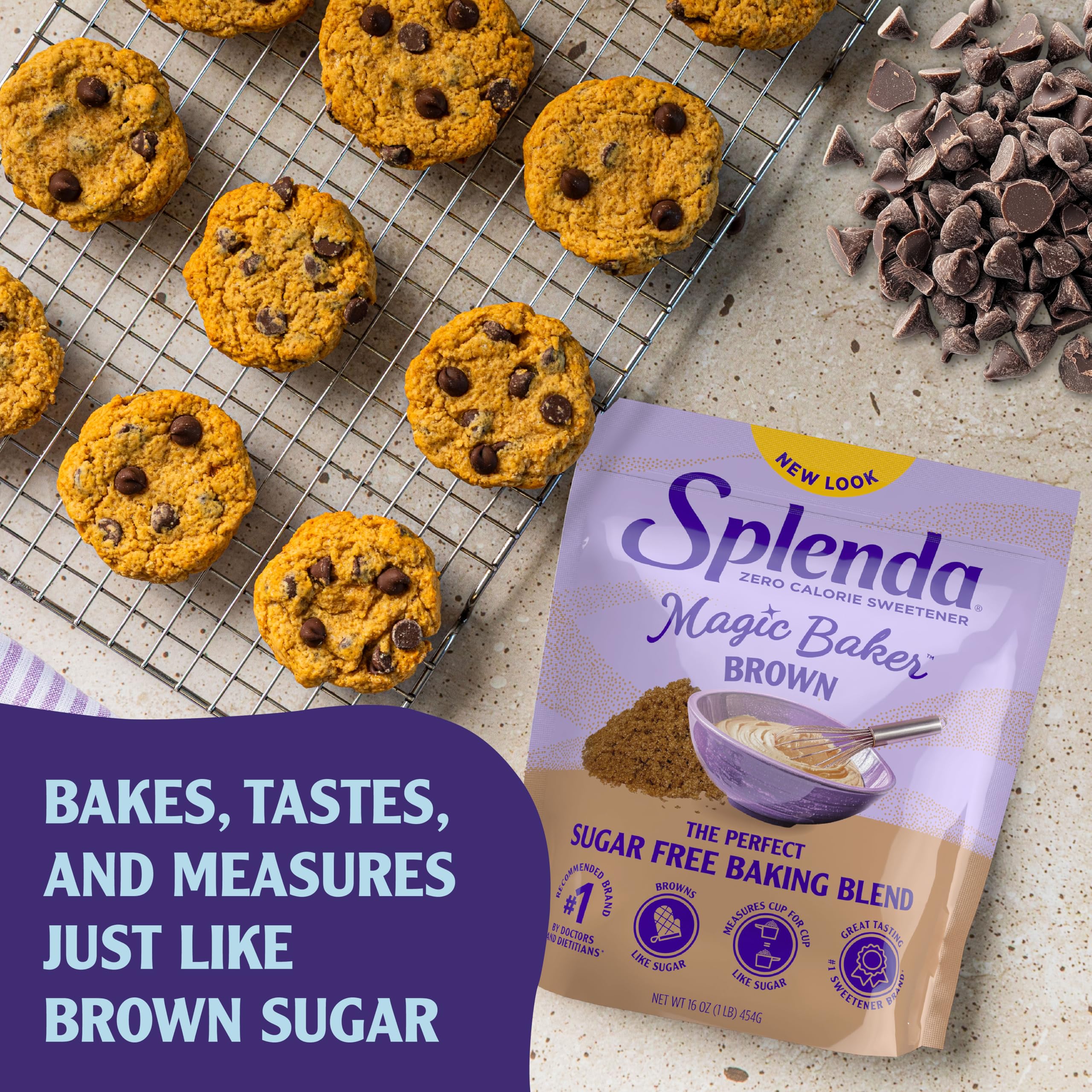 Pies prepared with SPLENDA Magic Baker Brown as a sugar substitute