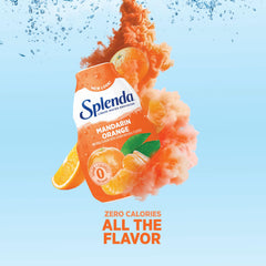 Pour shot of SPLENDA Mandarin Orange into a glass with ice.
