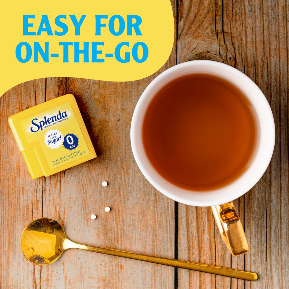 SPLENDA Minis 200-tablet pack delivers long-lasting sweetness in one compact dispenser.