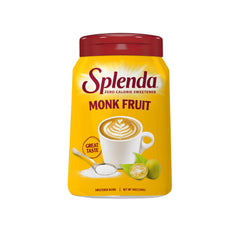 SPLENDA Monk Fruit zero-calorie bottle-pour for quick sugar-free beverages.