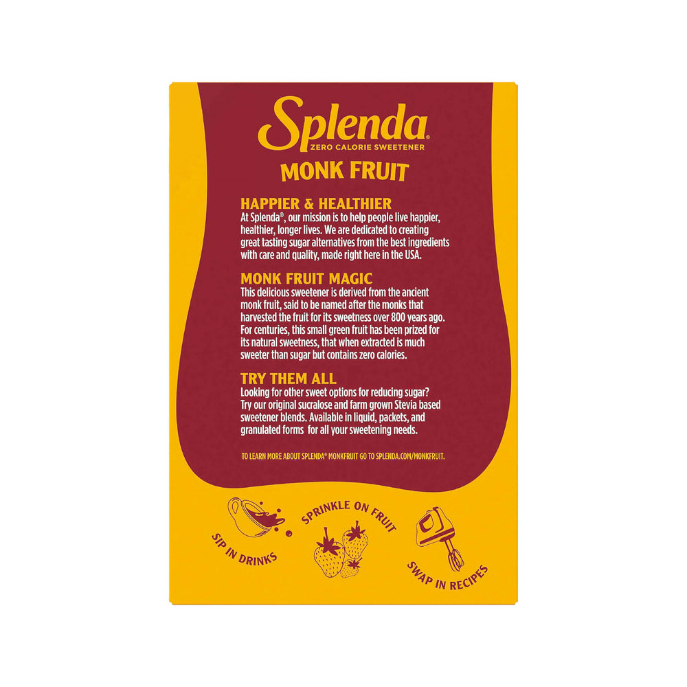 Family enjoys drinks sweetened with SPLENDA Monk Fruit zero-calorie sweetener.