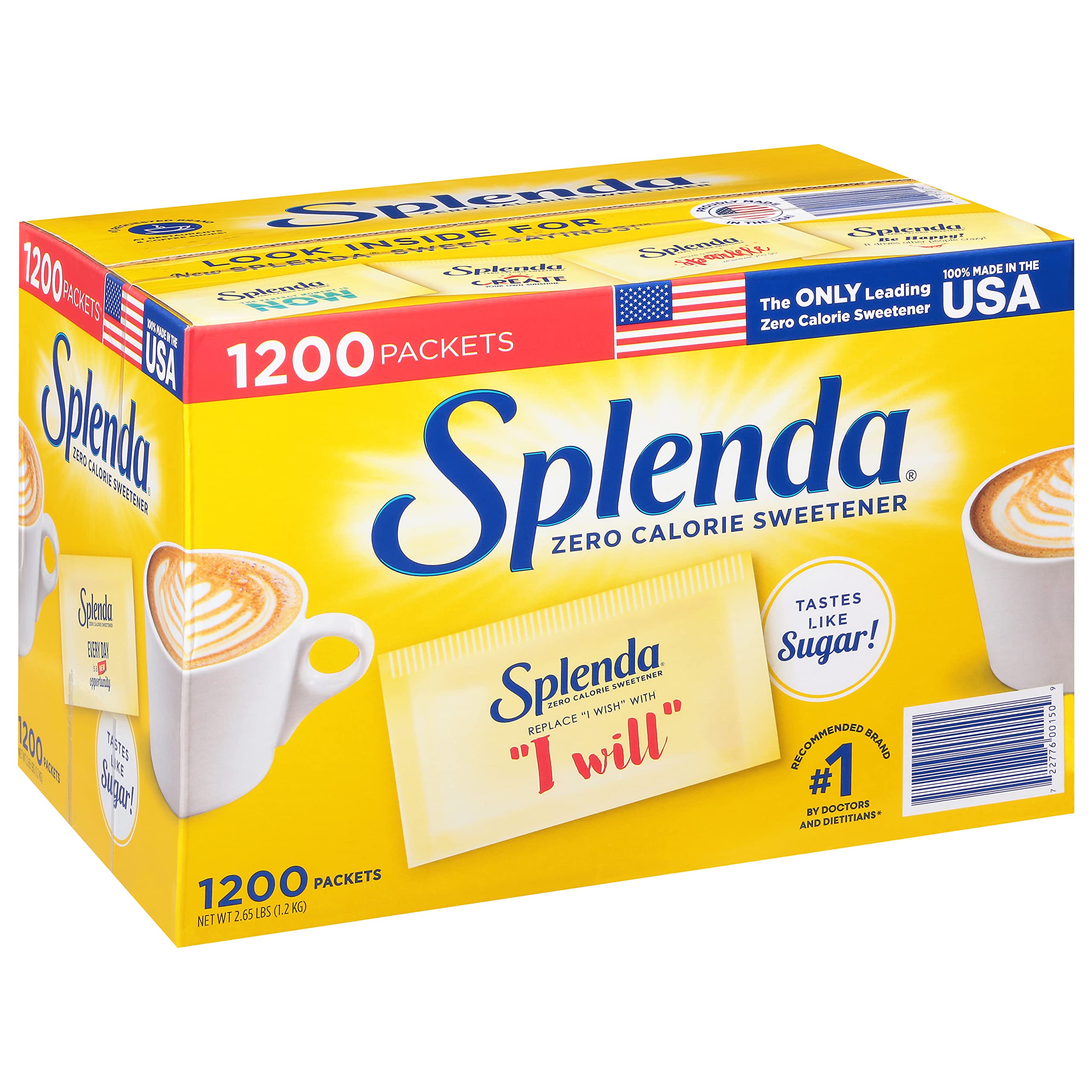 Packaging shows 1200-count bundle, convenient for families or offices.