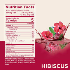 SPLENDA Premium Hibiscus Tea color shows rich amber notes for real brewed flavor.
